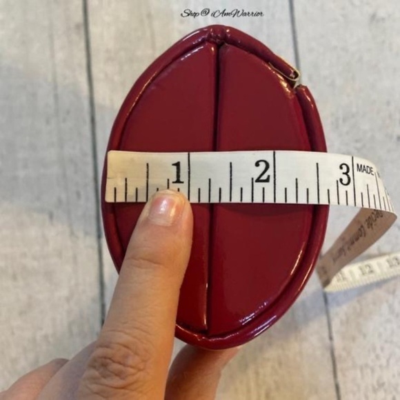 Cole Haan rare ruby satin basketweave oval clutch *shop@iamwarrior